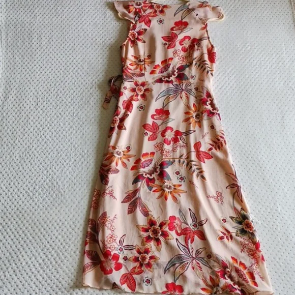Sanctuary - Jolynn Wrap Midi Dress in Desert Floral Size 4 - Picture 5 of 14